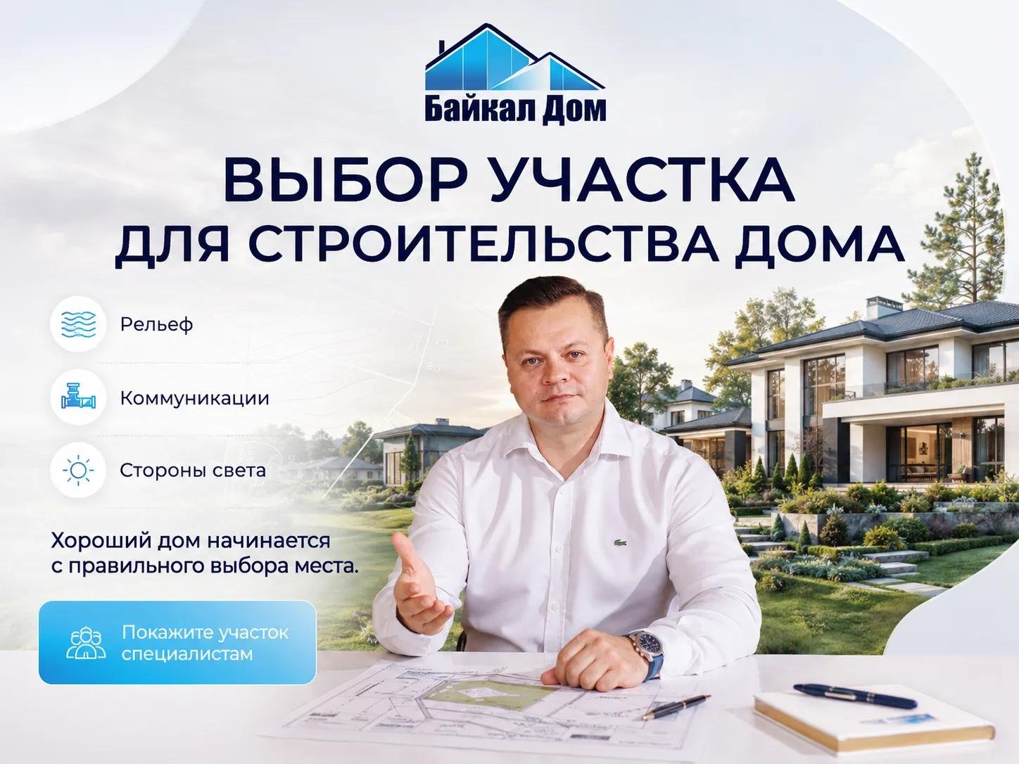 Выбор участка для строительства дома