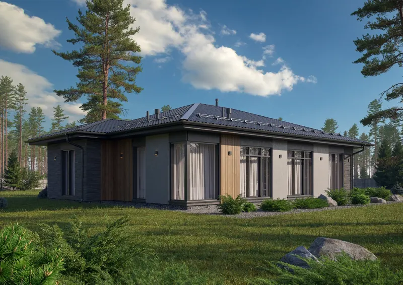 Эстетика 140 м² с гаражом