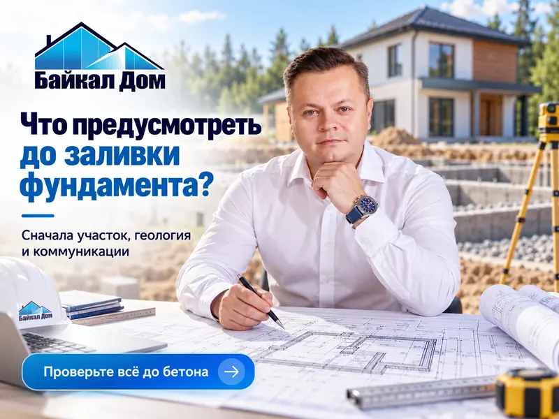 Что предусмотреть до заливки фундамента?